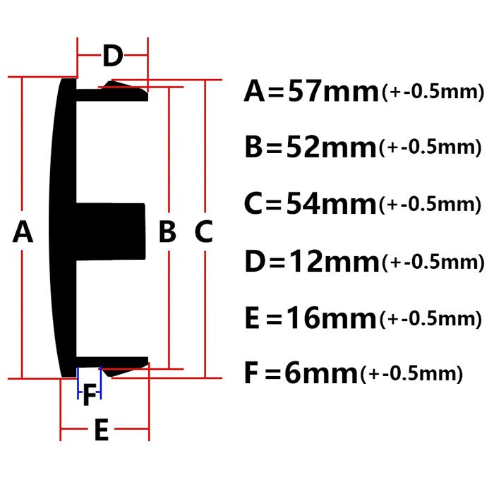 Капаче за Джанта PG230 SPORT 4 БР/К-Т - Черно