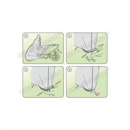 Покривало за Скутер Kegel серия Basic размер S сиво