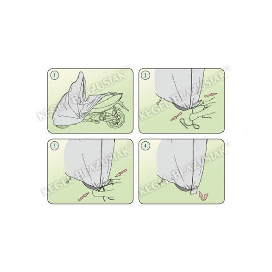 Покривало за Скутер Kegel серия Basic размер S сиво