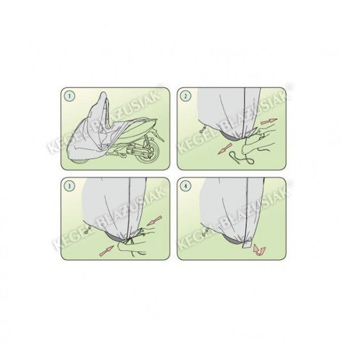 Покривало за Скутер Kegel серия Basic размер S сиво