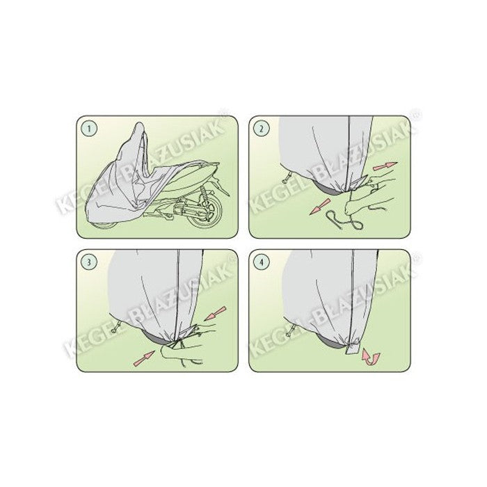 Покривало за Скутер Kegel серия Basic размер М сиво