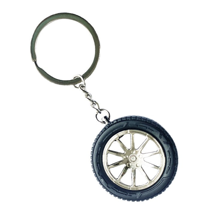 Ключодържател джанта с гума PG204 - Хром