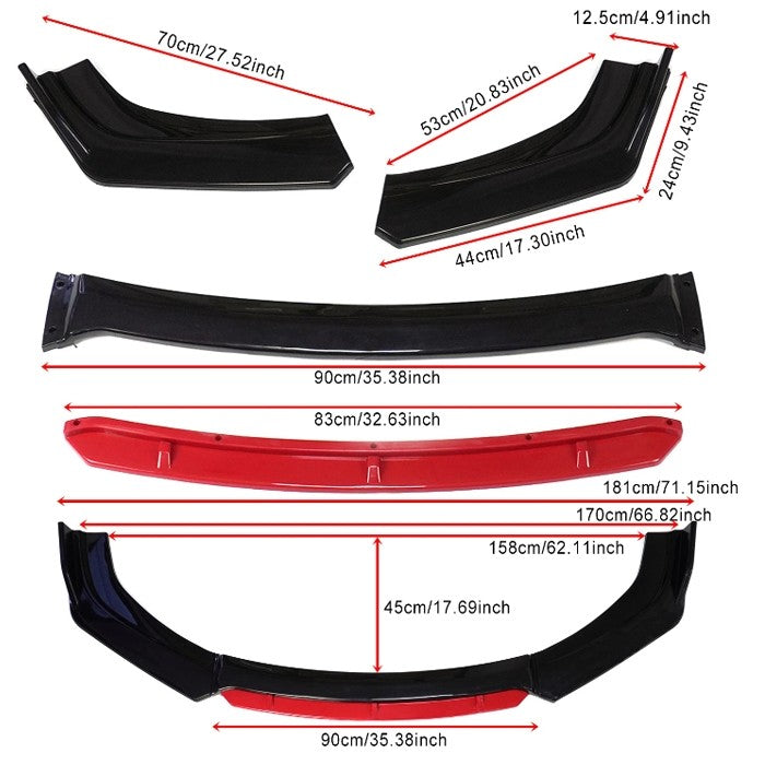 Спойлер преден за МПС PG259 - Червен