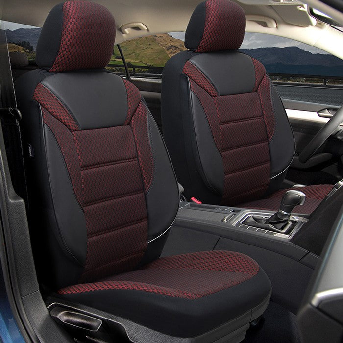 Тапицерия за седалки 1181 класико черно / бордо