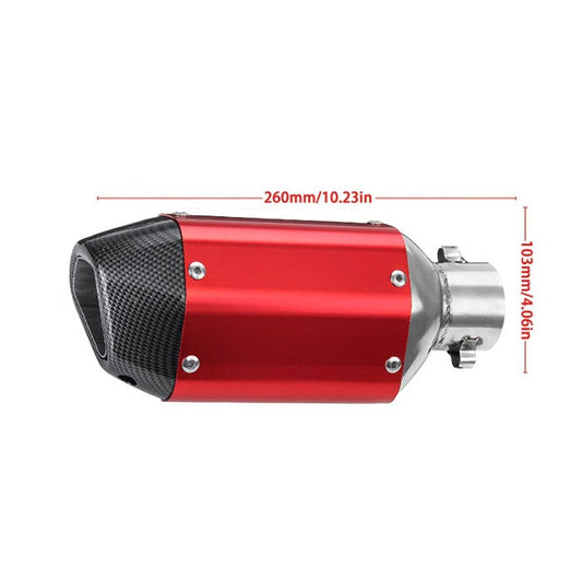 Гърне за мотоциклет PA939 - 27см - ЧЕРВЕНО С КАРБОН