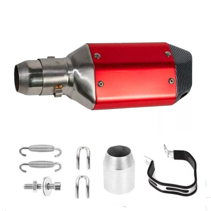 Гърне за мотоциклет PA939 - 27см - ЧЕРВЕНО С КАРБОН