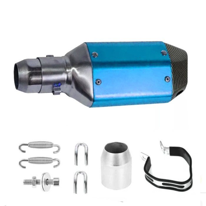 Гърне за мотоциклет PA940 - 27см - СИНЬО С КАРБОН