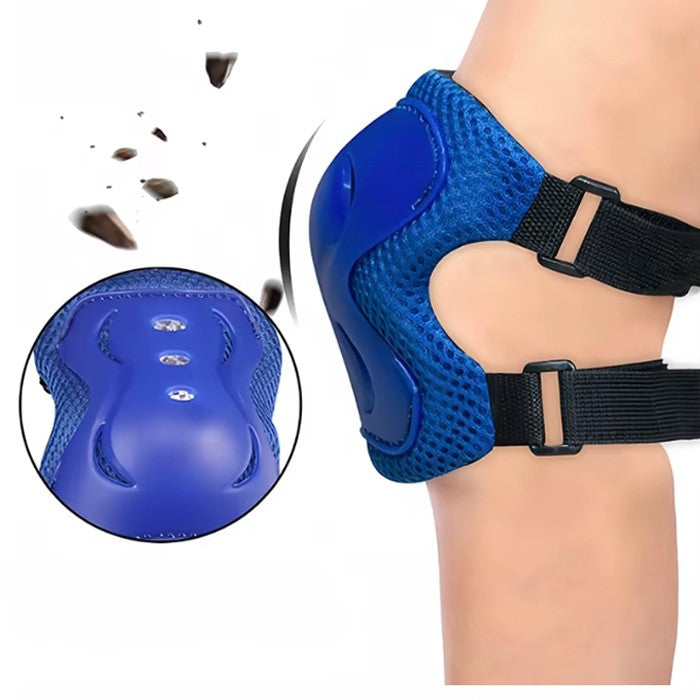 Детски наколенки РА1011 - 6бр / к-т - СИНИ