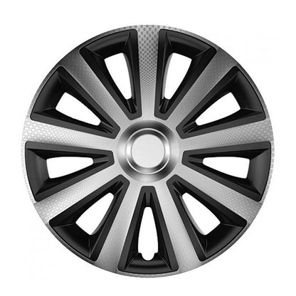 Тасове за джанти 14'' Versaco Carbon Aviator - Silver / Black