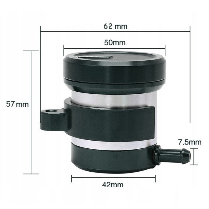Резервоар за спирачна течност на мотоциклет PA855 - Черно и сиво