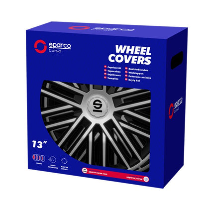 Тасове за джанти 14'' Sparco BERGAMO / SPC1485SVBK