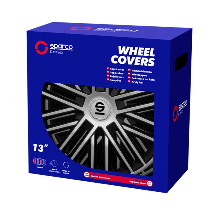 Тасове за джанти 16'' Sparco BERGAMO / SPC1685SVBK