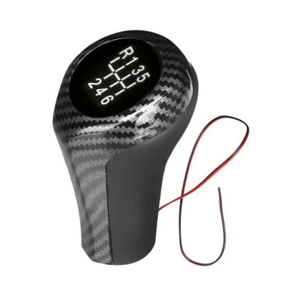 Топка за скоростен лост PA756 - 6 Скорости - Светеща - Карбон