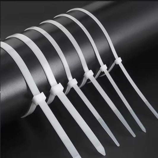 Опашки за притягане бели 2.5х200мм - 100бр в пакет