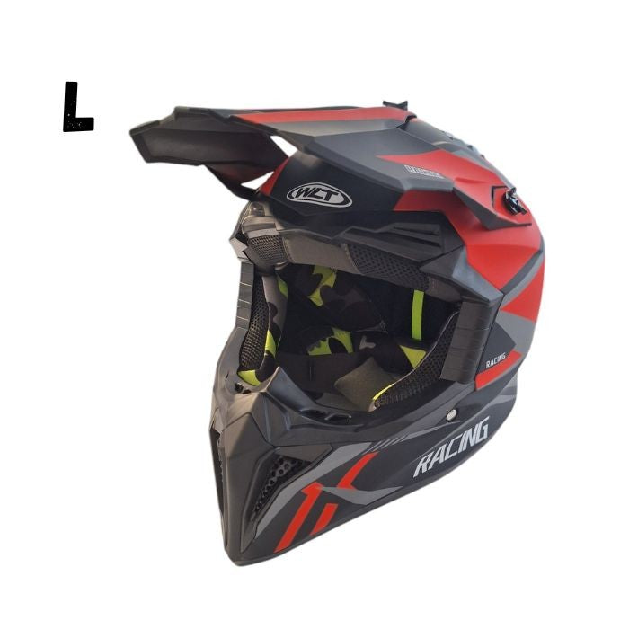 Кросова Каска 127 - L - Matt Black/Red