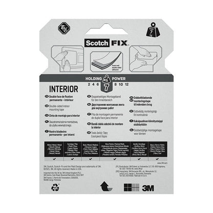 Двойнолепящо тиксо 3M Scotch FIX  19мм х 5м до 7кг Интериор