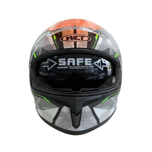 Каска за мотор 108 - размер L - Matt Black/Green