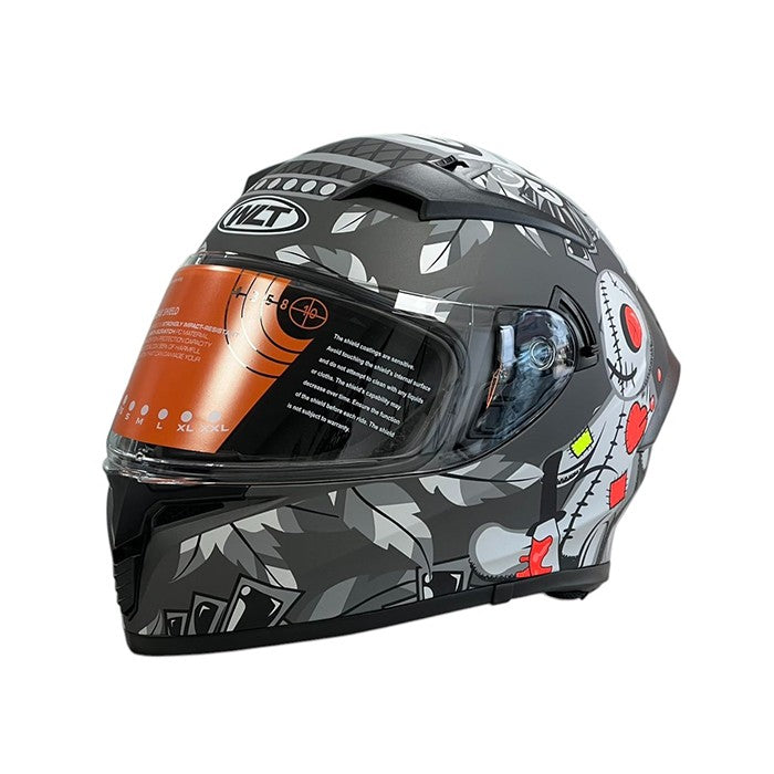 Каска за мотор 108 - размер M - Matt Grey 4