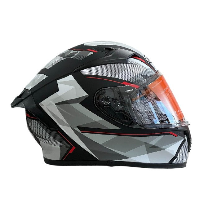 Каска за мотор 108 - размер XL - Matt Black/Red