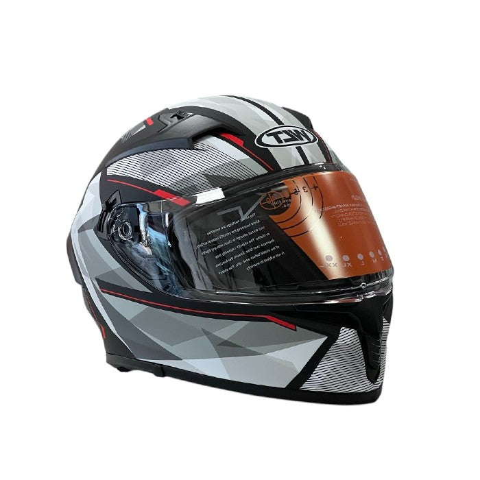 Каска за мотор 108 - размер S - Matt Black/Red