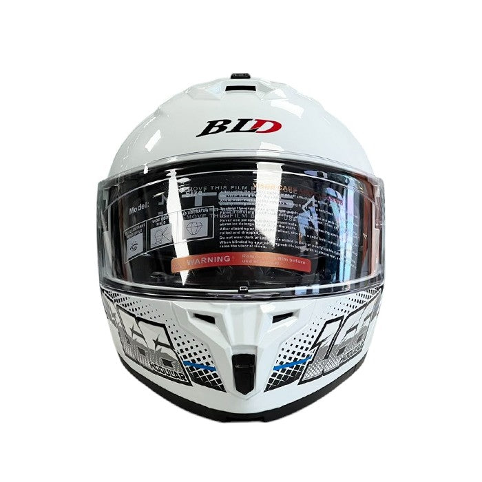 Каска 166 - Размер XL - Бяло/Синьо