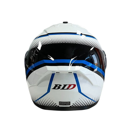 Каска 166 - Размер XL - Бяло/Синьо