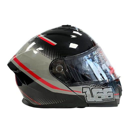 Каска 166 - Размер M - Черно/Червено