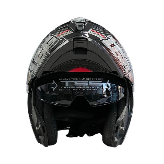 Каска 166 - Размер M - Черно/Червено