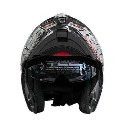 Каска 166 - Размер L - Черно/Червено