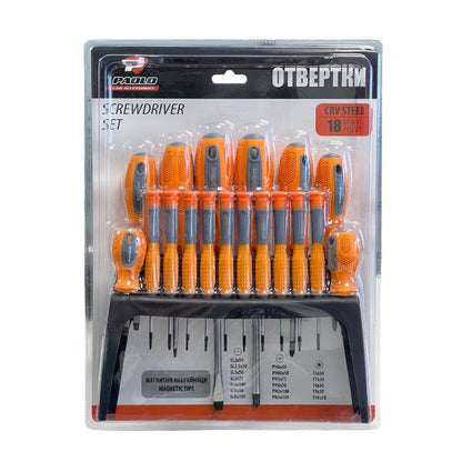 Магнитни отвертки на стойка 3241 18БР/К-Т