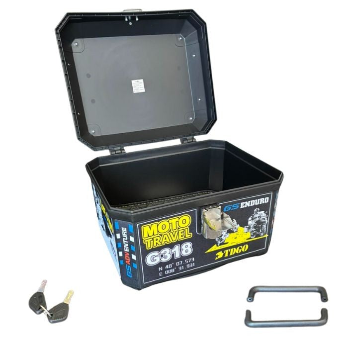 Куфар за Мотоциклет - Цветен - PA884 - 45 ЛИТРА