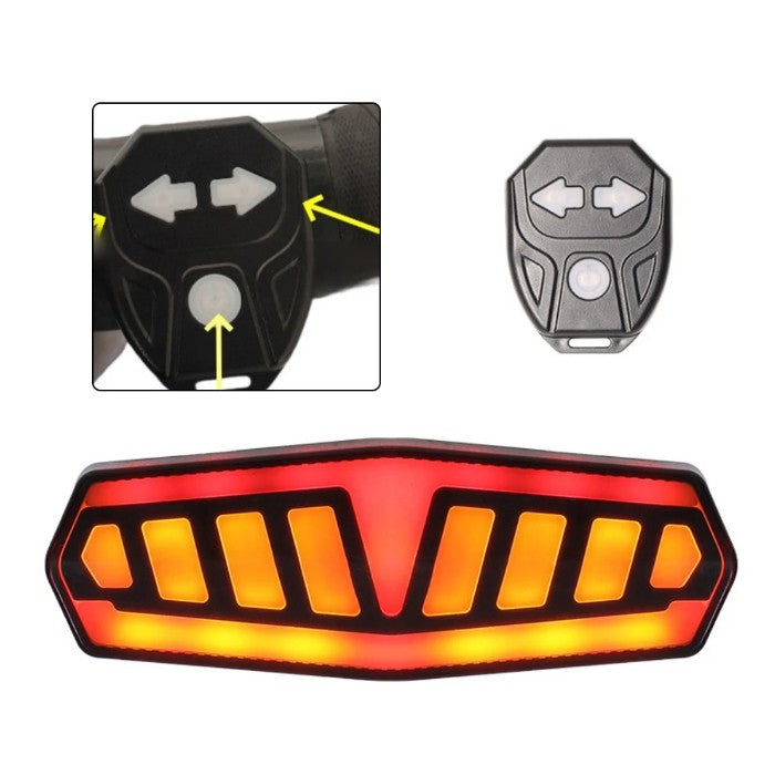Стоп с мигачи за велосипед с дистанционно PA1317