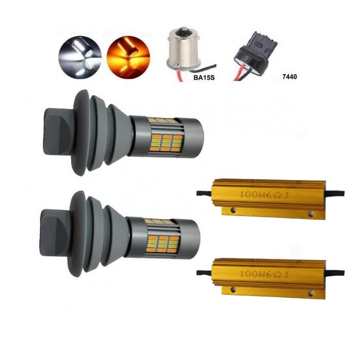 Диодни крушки с мигач - 1627 2бр/к-т