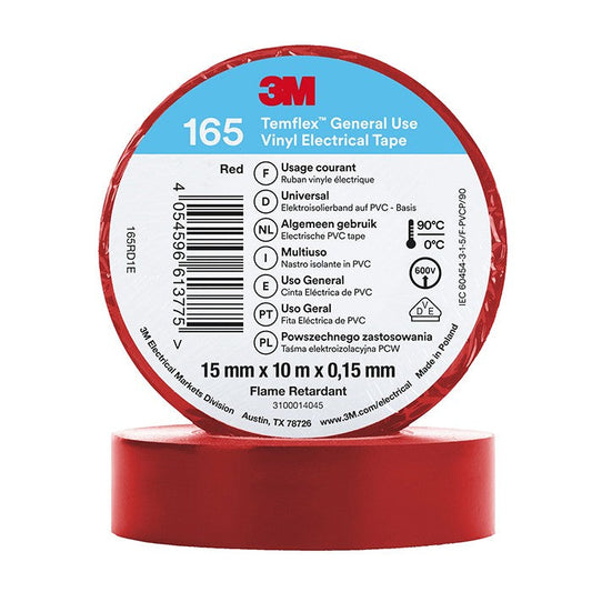 Изолирбанд 3M Темфлекс 165 15мм*10м Червен