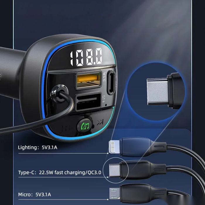 Адаптер за запалка + Трансмитер PA1308