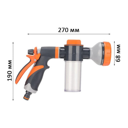 Пистолет за маркуч с контейнер за препарат — 8 режима - PA1219