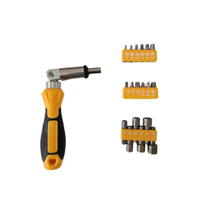 Отвертка с тресчотка PA1292 + накрайници - 19 бр. / к-т