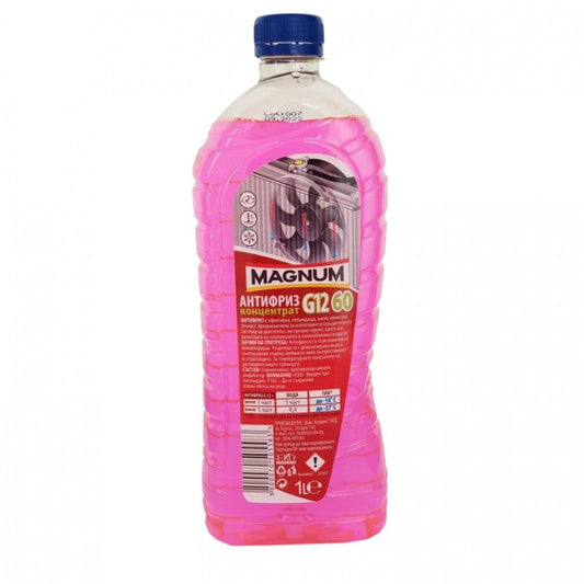 Антифриз концентрат 1 литър -  Magnum G12 до -60ºC - червен