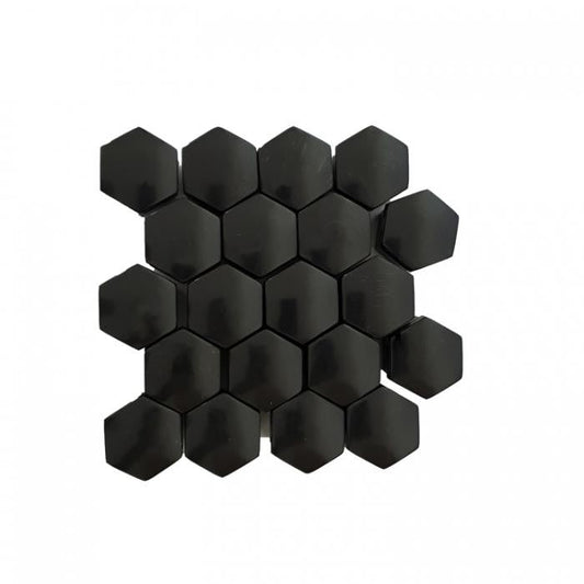 Декоративни капачки за болтове на джантите 624 - 19мм - черни