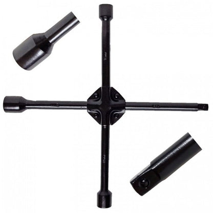 Усилен ключ за джанти кръстачка 2568 - 17-21мм и 1/2