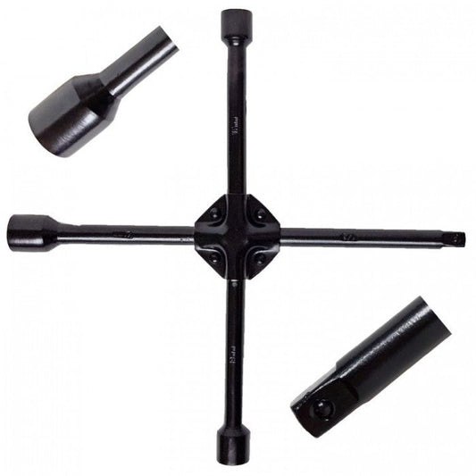 Усилен ключ за джанти кръстачка 2568 - 17-21мм и 1/2