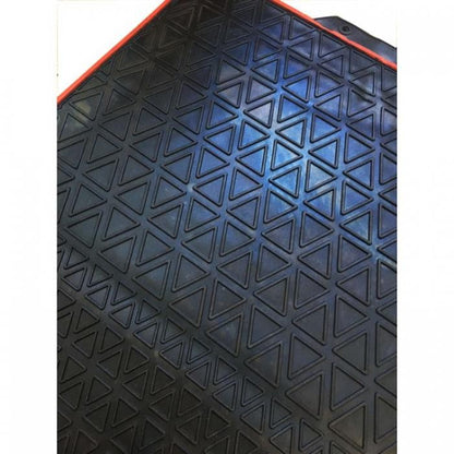 Гумени стелки универсални 2015-4бр/к-т - черни с червен кант