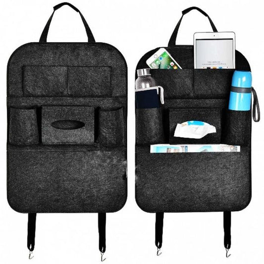 Текстилен органайзер за седалка - 2204 - черен