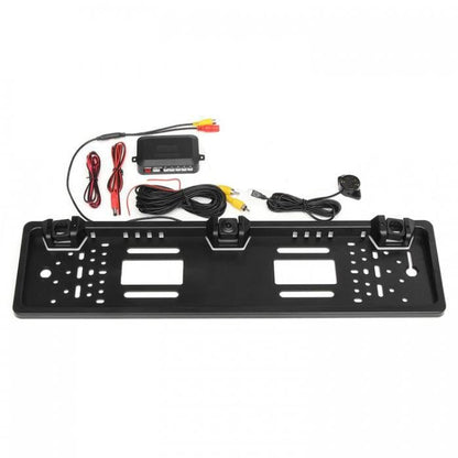 Стойка за регистрационен номер с камера за задно виждане и парктроник- 2355