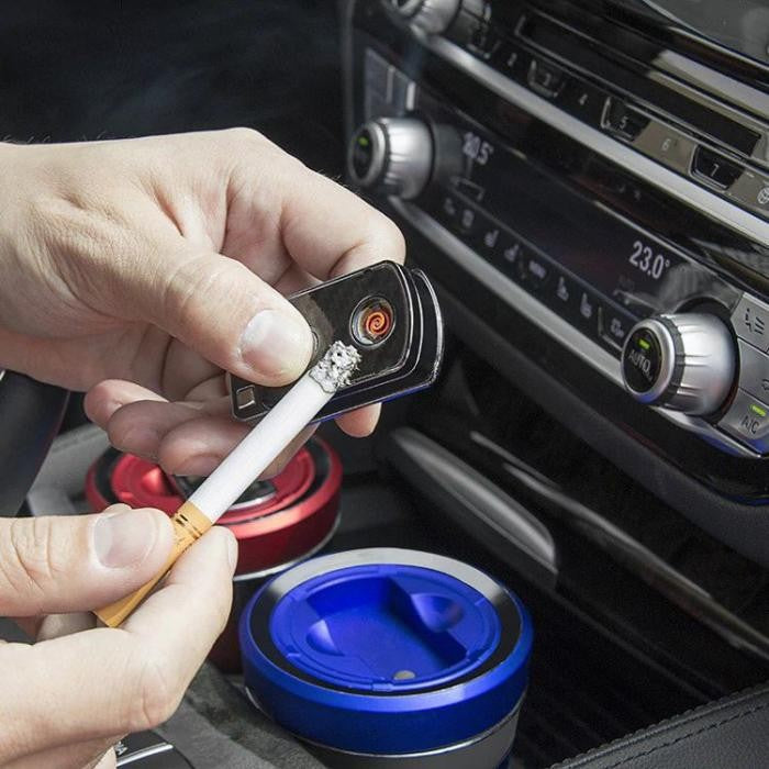 Пепелник за автомобил с диод и запалка 2343