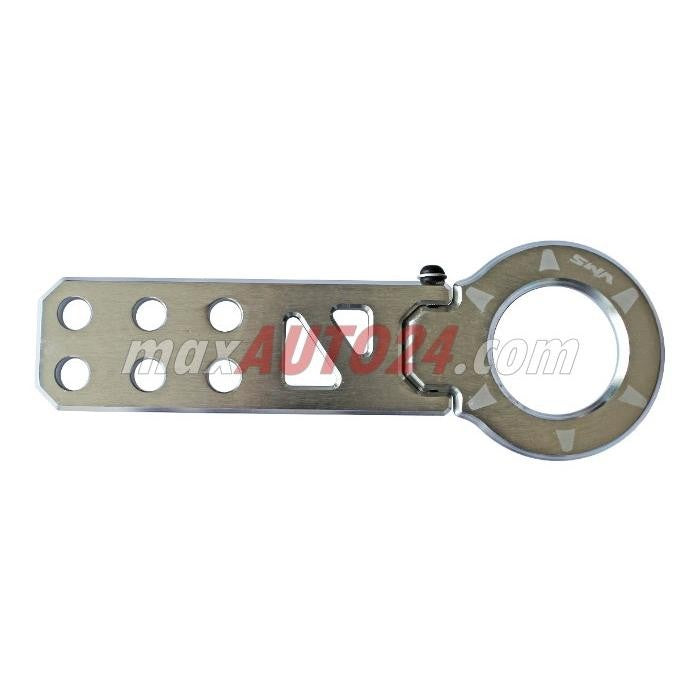 Алуминиева кука за теглене предна - сива