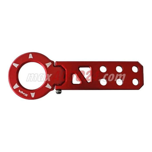 Алуминиева кука за теглене предна - червен