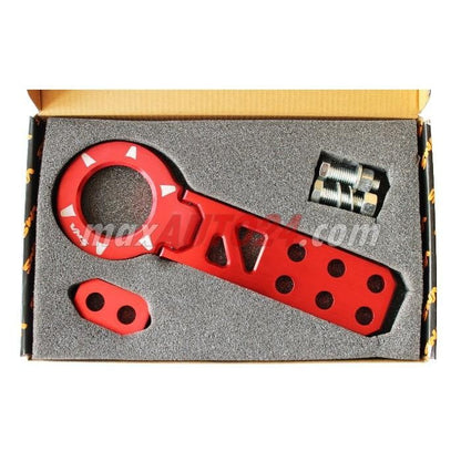 Алуминиева кука за теглене предна - червен