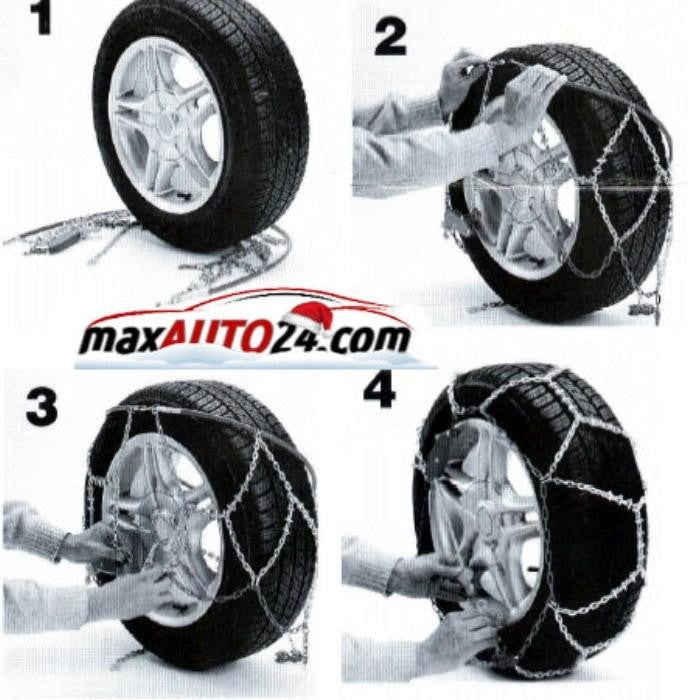 Вериги за сняг подходящи за джипове(4х4) и бусове - Меча стъпка (KB245) 15'' - 17'' 2бр./к-т.