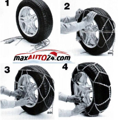 Вериги за сняг подходящи за джипове(4х4) и бусове - Меча стъпка (KB245) 15'' - 17'' 2бр./к-т.